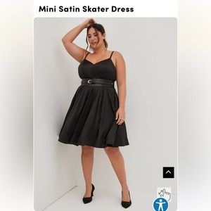NWT TORRID MINI SATIN DRESS